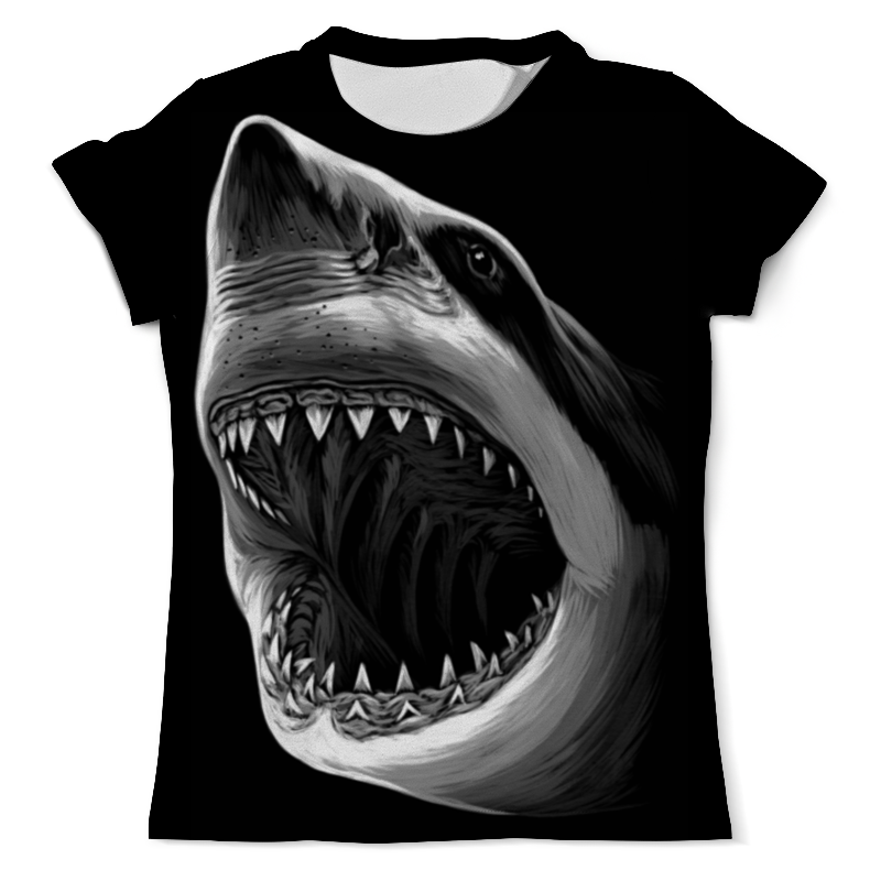 Printio Футболка с полной запечаткой (мужская) Акула printio футболка с полной запечаткой мужская уотсон и акула джон синглтон копли