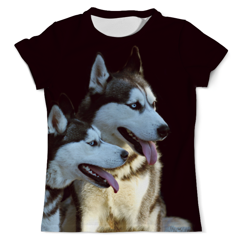 Printio Футболка с полной запечаткой (мужская) Хаски printio футболка с полной запечаткой мужская сибирский волк