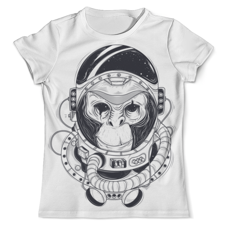 Printio Футболка с полной запечаткой (мужская) Обезьяна космонавт printio футболка с полной запечаткой мужская обезьяна