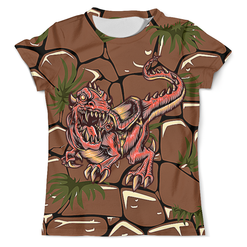 Printio Футболка с полной запечаткой (мужская) Динозаврик printio футболка с полной запечаткой мужская свежий шов