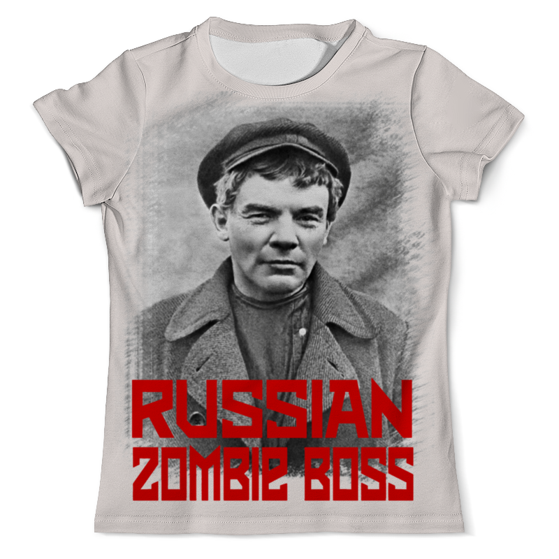 Printio Футболка с полной запечаткой (мужская) Lenin russian zombie boss printio свитшот женский с полной запечаткой lenin russian zombie boss