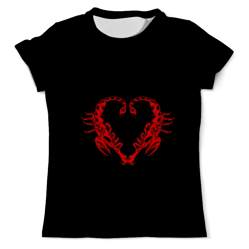 Printio Футболка с полной запечаткой (мужская) Сердце скорпиона женская футболка узор сердце l красный