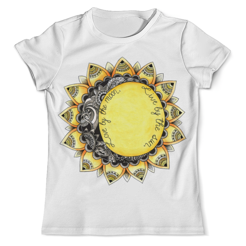 Printio Футболка с полной запечаткой (мужская) Love by the moon. live by the sun. printio футболка с полной запечаткой женская луна и солнце