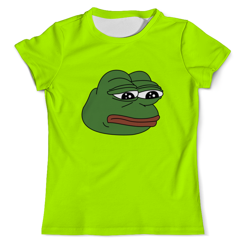Printio Футболка с полной запечаткой (мужская) Грустная лягушка printio футболка с полной запечаткой для девочек вжух мем