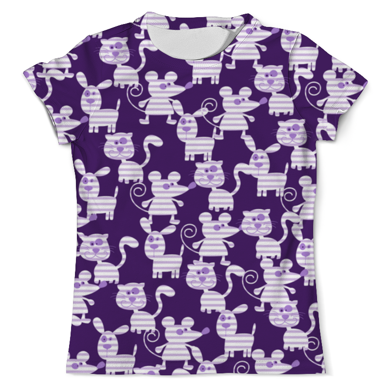Printio Футболка с полной запечаткой (мужская) Коты, мыши и собаки printio футболка с полной запечаткой для мальчиков коты мыши и собаки