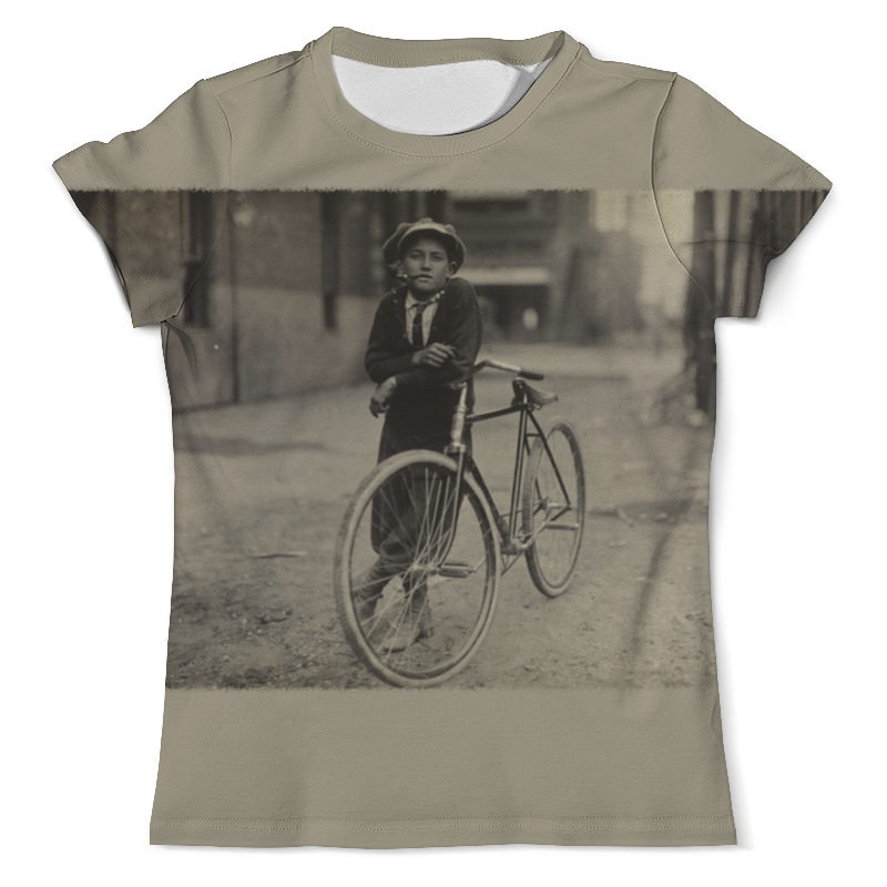 Printio Футболка с полной запечаткой (мужская) Парень на велосипеде printio футболка с полной запечаткой мужская летняя поездка на велосипеде