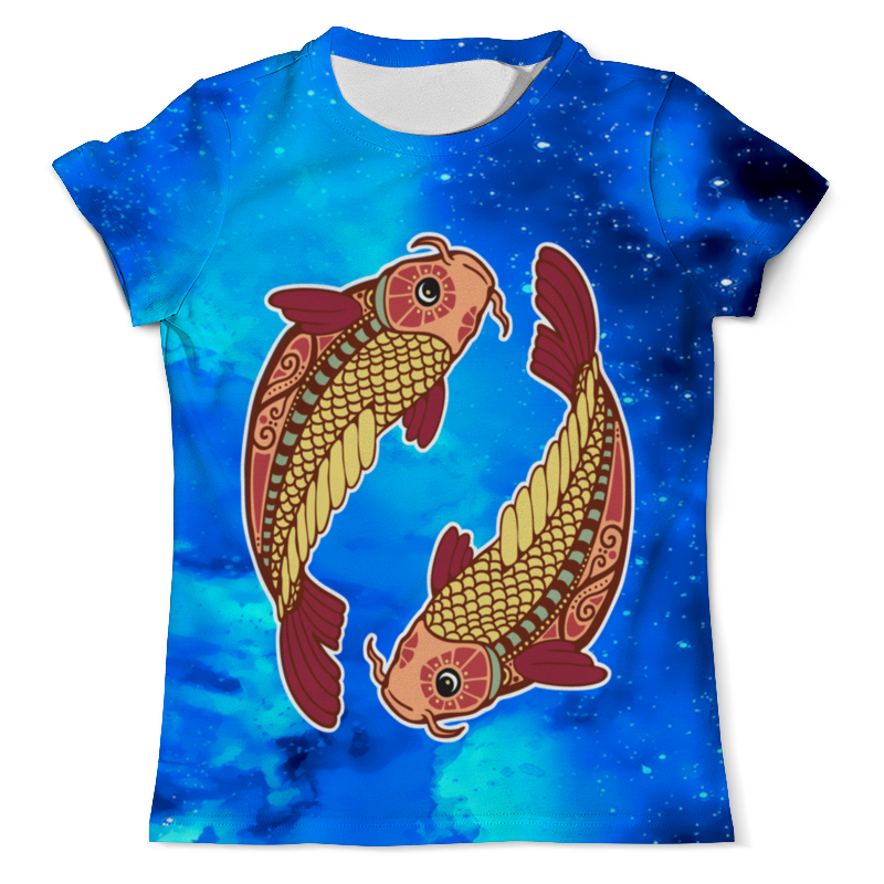 Printio Футболка с полной запечаткой (мужская) Зодиак-рыбы printio футболка с полной запечаткой мужская лев зодиак