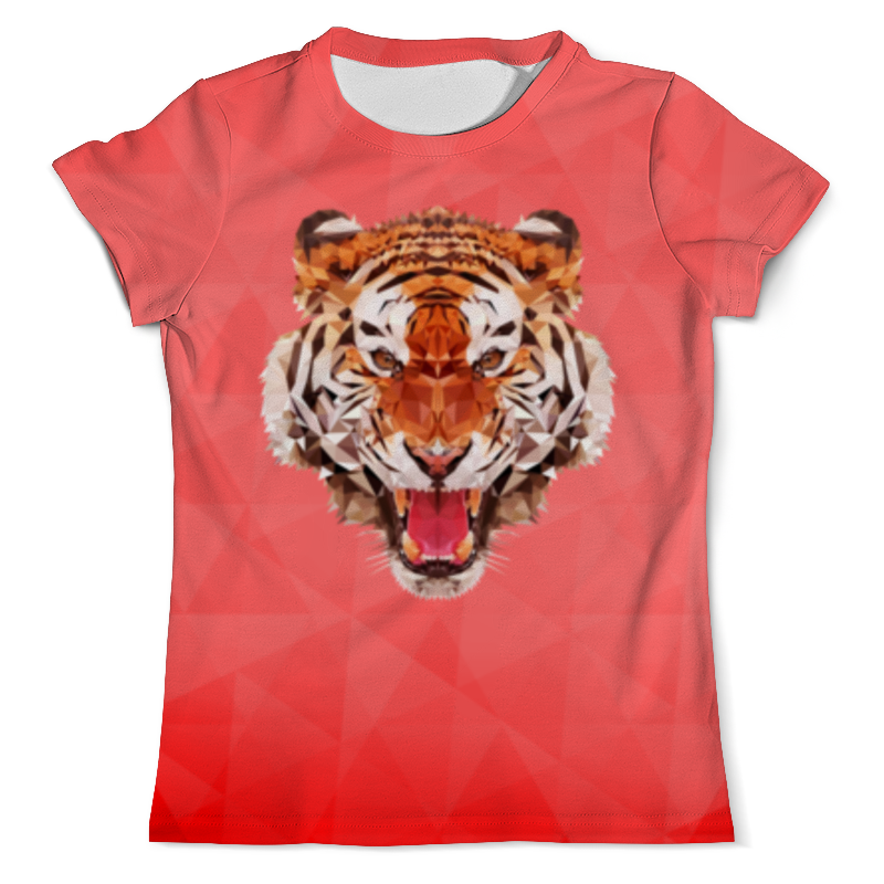 Printio Футболка с полной запечаткой (мужская) Полигональный тигр printio футболка с полной запечаткой для девочек полигональный тигр