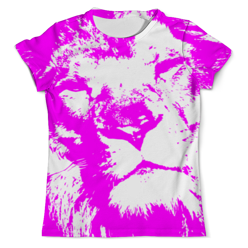 Printio Футболка с полной запечаткой (мужская) Розовый лев printio футболка с полной запечаткой мужская портрет морды собаки