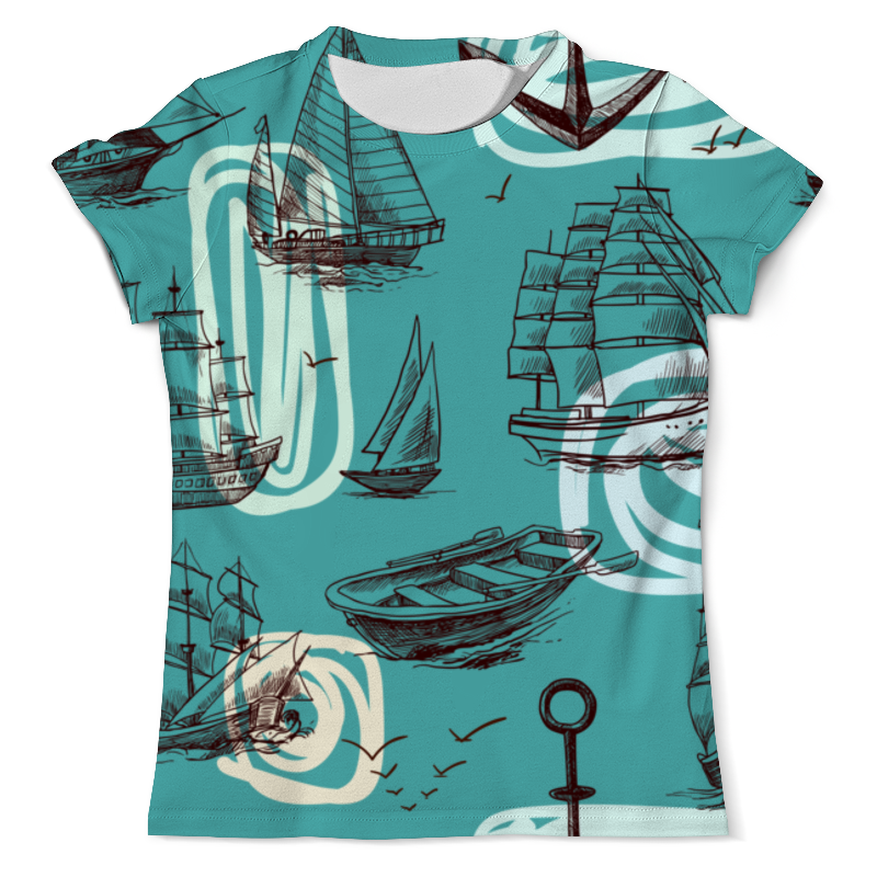 Printio Футболка с полной запечаткой (мужская) Корабли printio футболка с полной запечаткой мужская футболка корабли