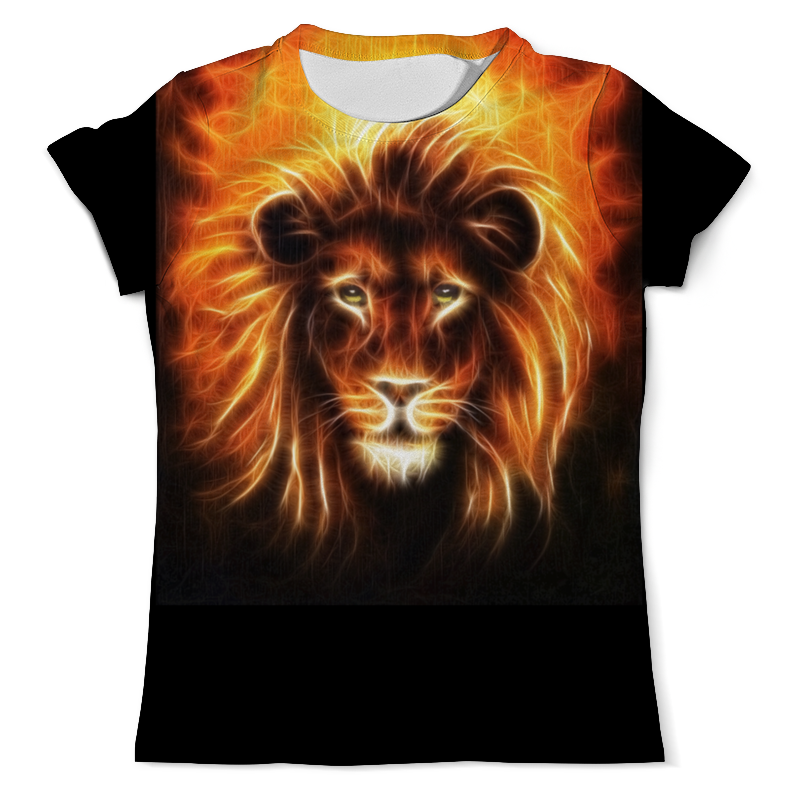 Printio Футболка с полной запечаткой (мужская) Огненный лев printio толстовка с полной запечаткой огненный лев