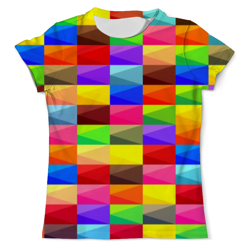 Printio Футболка с полной запечаткой (мужская) Цветные кубики printio футболка с полной запечаткой мужская стекла цветные