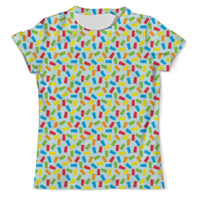 printio футболка с полной запечаткой мужская i love sleep пиксель арт Printio Футболка с полной запечаткой (мужская) I love gummy bears