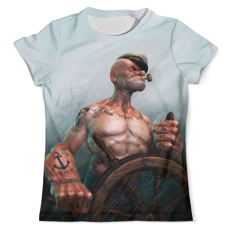 Printio Футболка с полной запечаткой (мужская) Popeye the sailor man printio футболка с полной запечаткой мужская popeye the sailor man