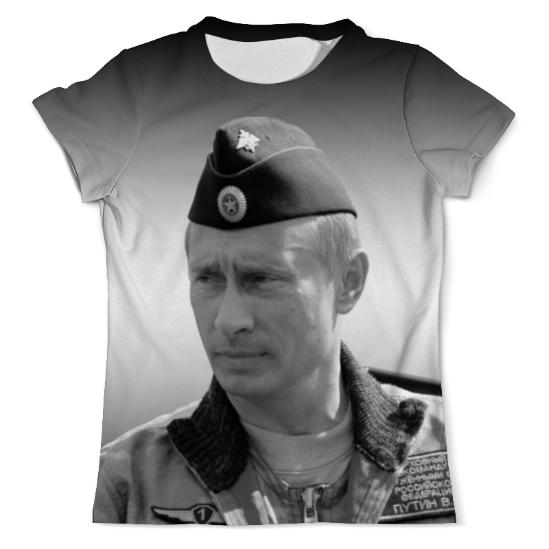 Printio Футболка с полной запечаткой (мужская) Путин портрет президента рф в в путина