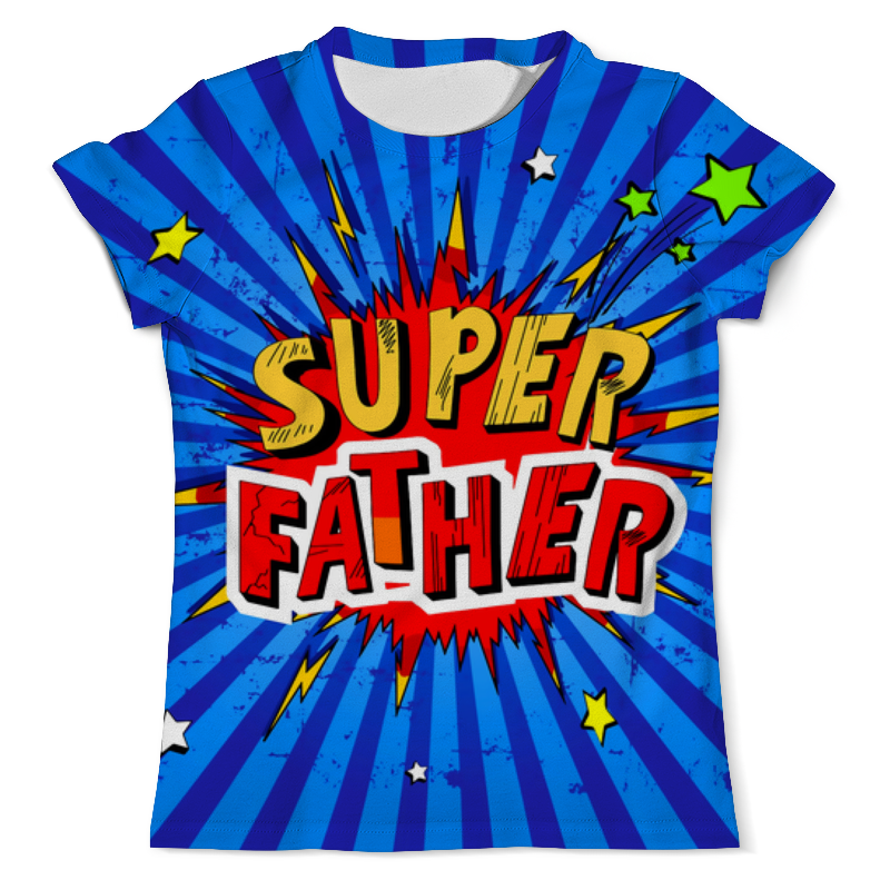 Printio Футболка с полной запечаткой (мужская) Super папа printio футболка с полной запечаткой мужская super
