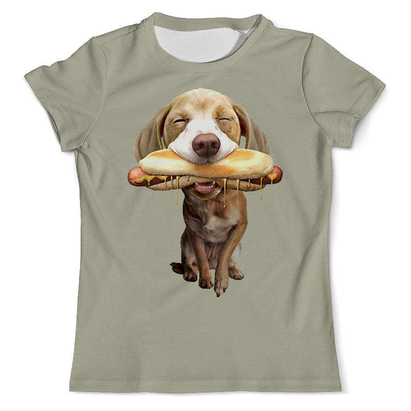 Printio Футболка с полной запечаткой (мужская) Довольный пёс printio футболка с полной запечаткой мужская пёс мушкетёр