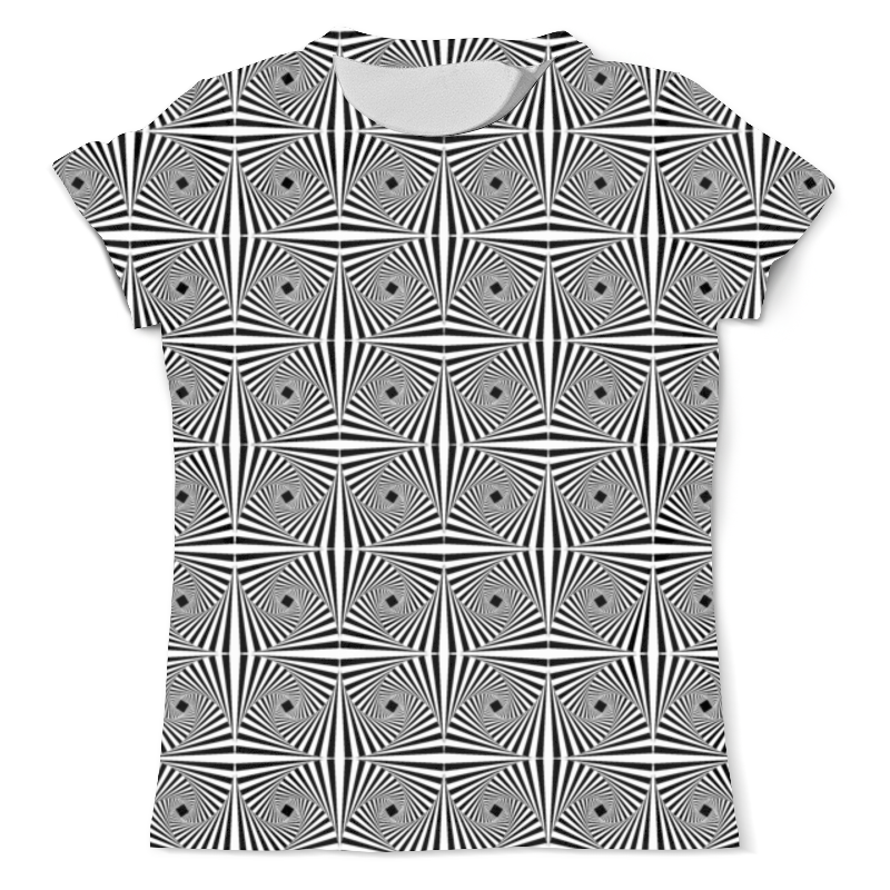Printio Футболка с полной запечаткой (мужская) Оптическая иллюзия (черно-белая) printio футболка с полной запечаткой мужская оптическая иллюзия