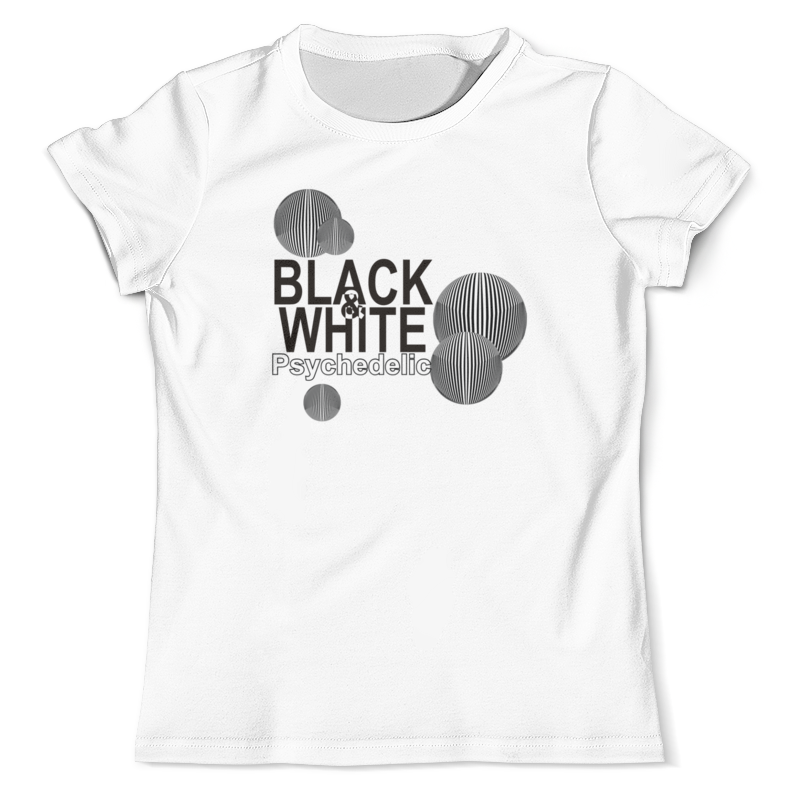 Printio Футболка с полной запечаткой (мужская) Черно-белая психоделика. printio футболка с полной запечаткой женская черно белая психоделика