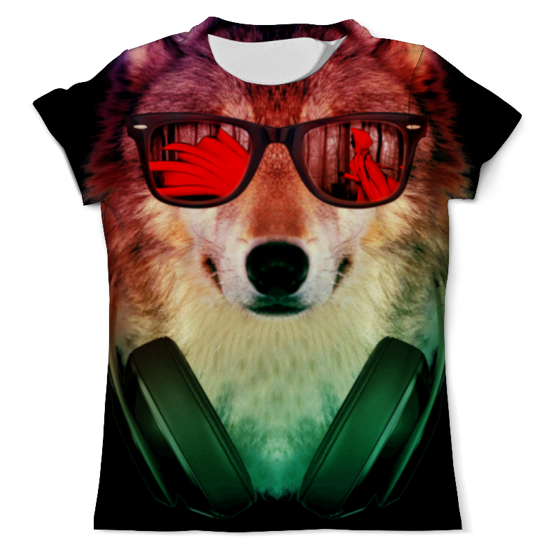 Printio Футболка с полной запечаткой (мужская) Волк в очках printio футболка с полной запечаткой мужская волк в очках