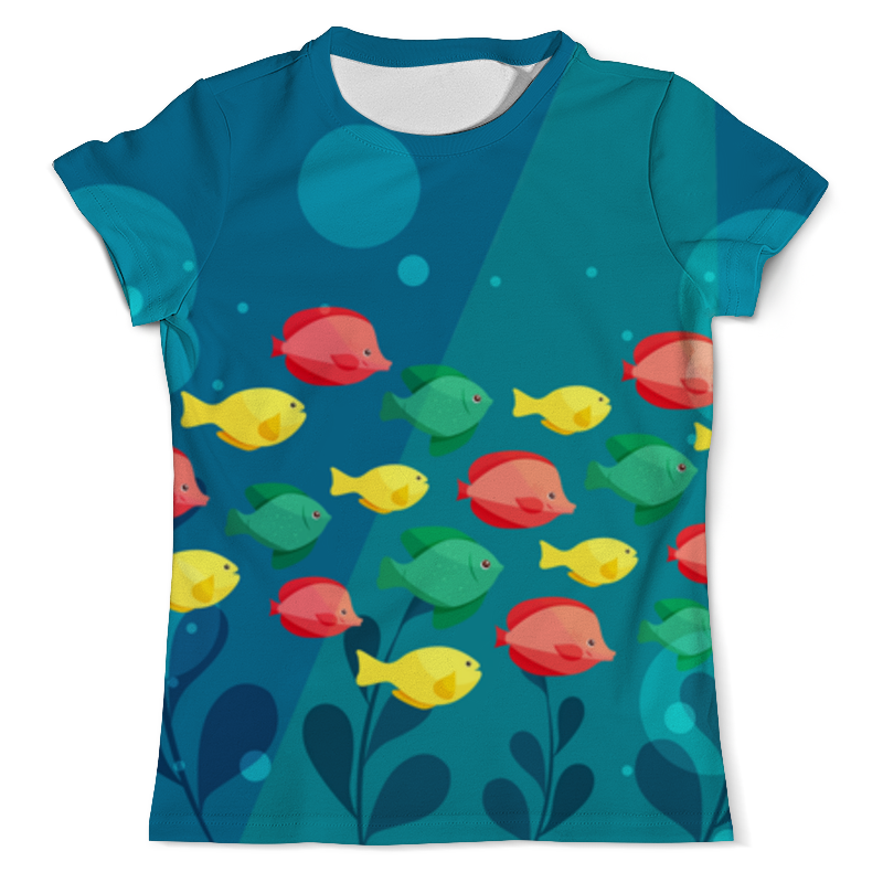 Printio Футболка с полной запечаткой (мужская) Морские рыбки printio футболка с полной запечаткой мужская морские рыбки