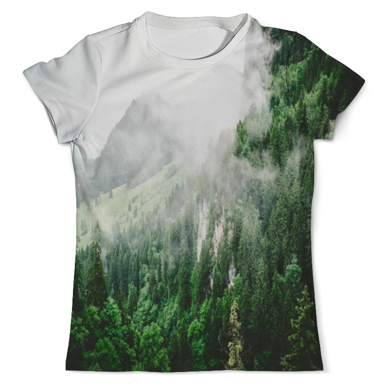 Printio Футболка с полной запечаткой (мужская) Туманные горы printio футболка с полной запечаткой женская туманные горы