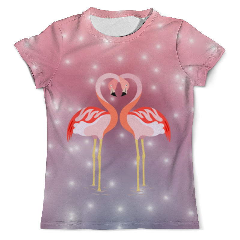 Printio Футболка с полной запечаткой (мужская) Влюбленные фламинго printio футболка с полной запечаткой для девочек влюбленные фламинго