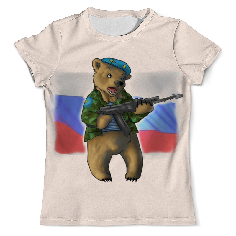 Printio Футболка с полной запечаткой (мужская) Russian bear