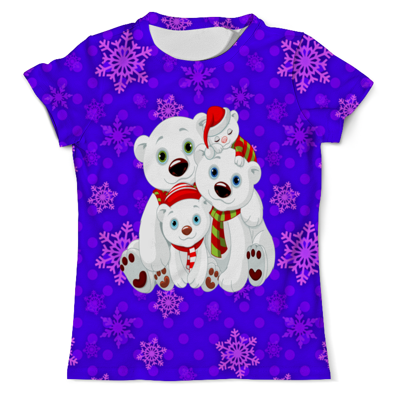 Printio Футболка с полной запечаткой (мужская) Белые медведи printio футболка с полной запечаткой для девочек белые медведи