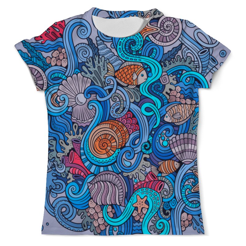 Printio Футболка с полной запечаткой (мужская) Морской printio футболка с полной запечаткой мужская морской узор
