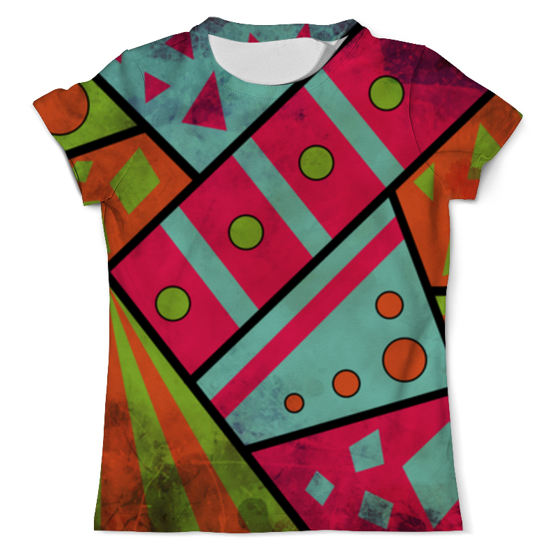 printio футболка с полной запечаткой мужская яркая краска Printio Футболка с полной запечаткой (мужская) Яркая геометрия