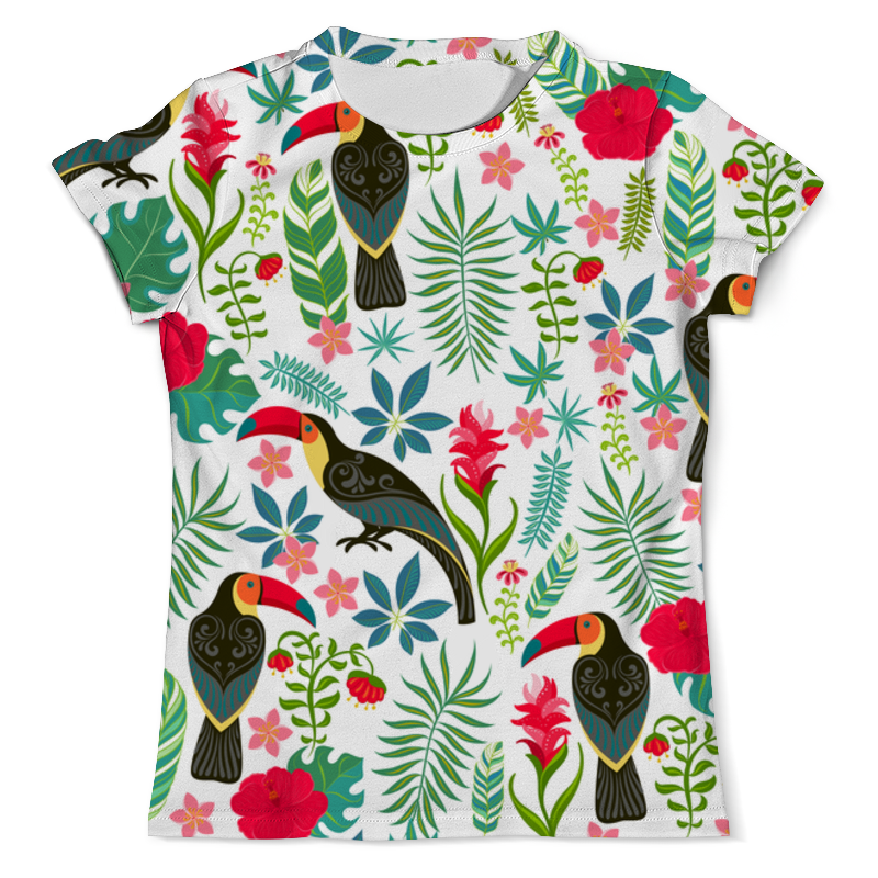 Printio Футболка с полной запечаткой (мужская) Птицы и тропики printio футболка с полной запечаткой для девочек птицы и тропики