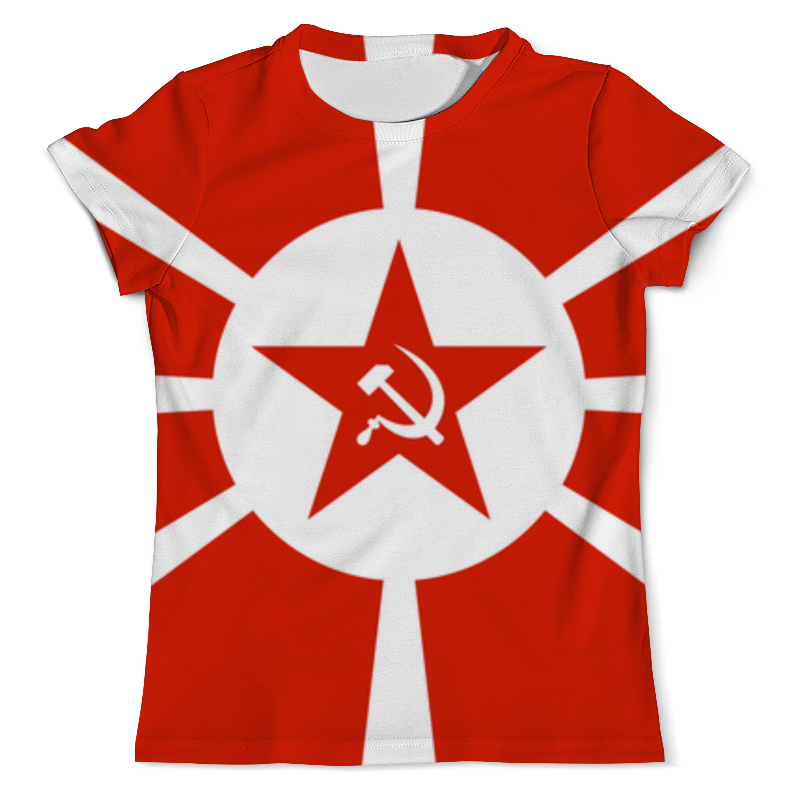 Printio Футболка с полной запечаткой (мужская) Красная звезда printio футболка с полной запечаткой женская красная звезда с серпом и молотом