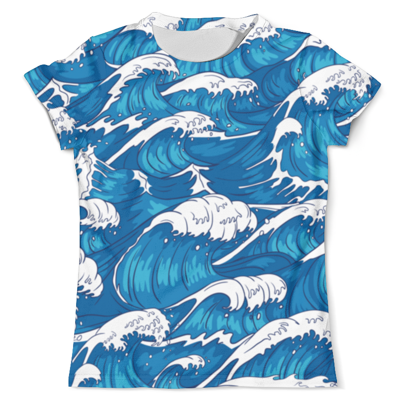 Printio Футболка с полной запечаткой (мужская) Большая волна в канагаве printio футболка с полной запечаткой мужская большая рыбина 2