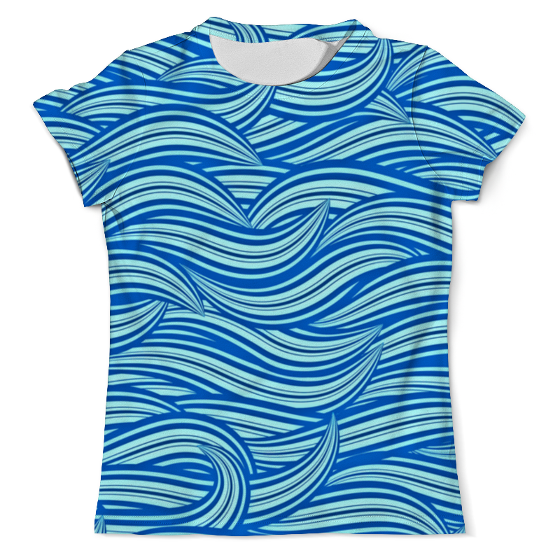 Printio Футболка с полной запечаткой (мужская) Морские волны printio футболка с полной запечаткой мужская морские волны