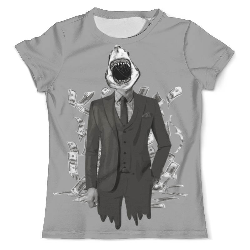 Printio Футболка с полной запечаткой (мужская) Бизнес акула мужская футболка сладкий папочка m белый