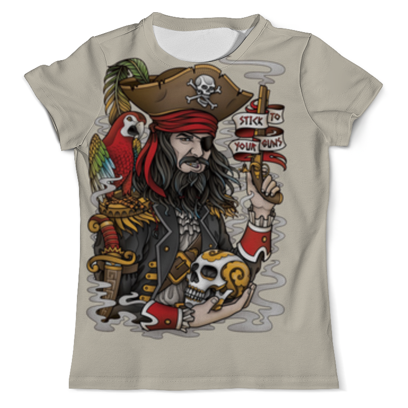 Printio Футболка с полной запечаткой (мужская) Пират printio футболка с полной запечаткой мужская мир кораблей