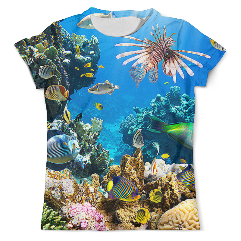 printio футболка с полной запечаткой мужская покоряя мир Printio Футболка с полной запечаткой (мужская) Подводный мир