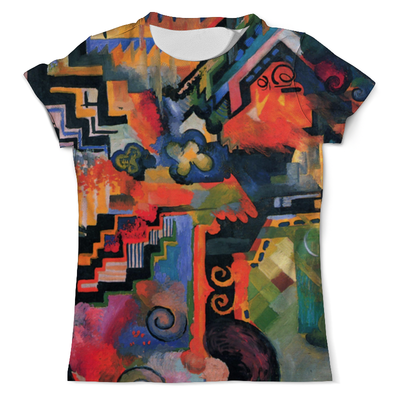Printio Футболка с полной запечаткой (мужская) Цветовая композиция (август маке) printio футболка классическая цветовая композиция август маке
