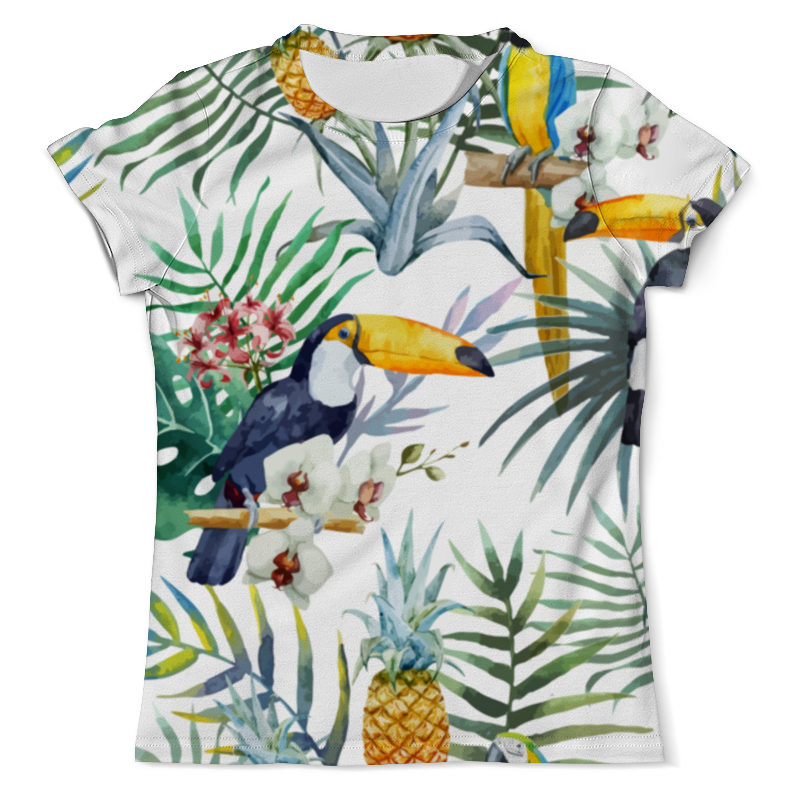 Printio Футболка с полной запечаткой (мужская) Пеликан и ананасы printio футболка с полной запечаткой для девочек пеликан и ананасы