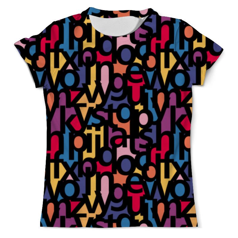 Printio Футболка с полной запечаткой (мужская) Алфавит printio футболка с полной запечаткой для мальчиков алфавит