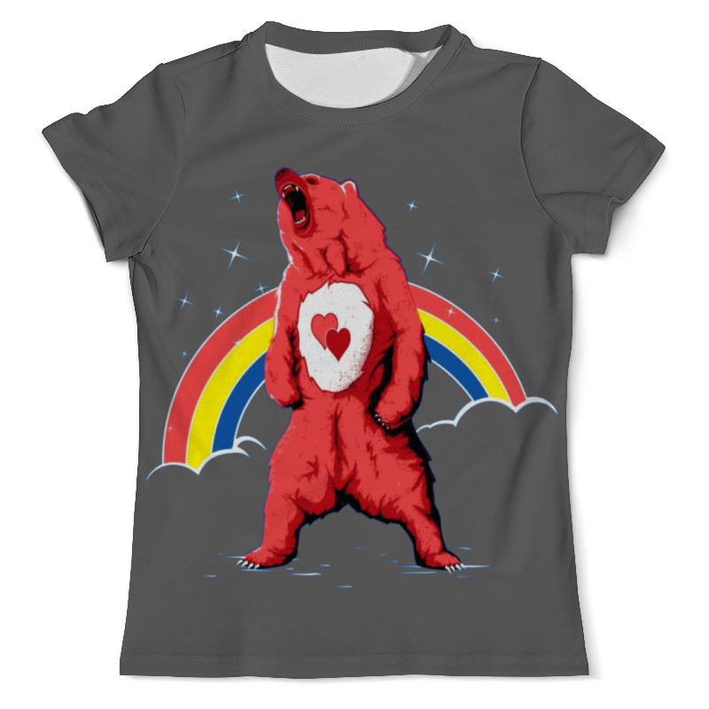 Printio Футболка с полной запечаткой (мужская) Влюблённый медведь printio футболка с полной запечаткой для девочек влюблённый медведь