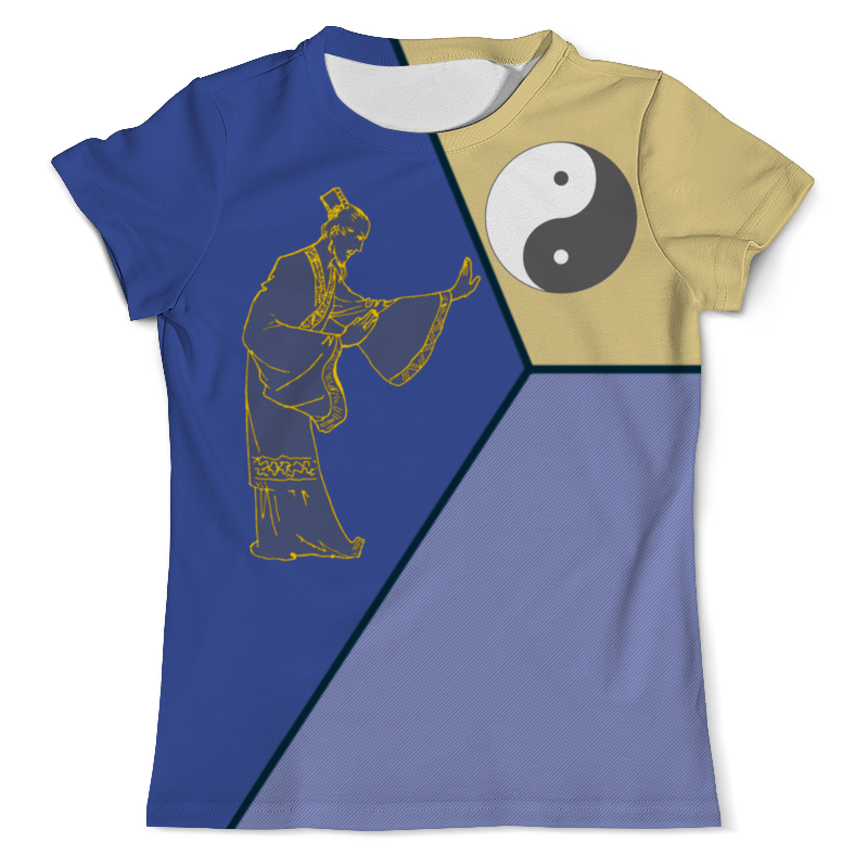 printio футболка с полной запечаткой мужская инь и ян Printio Футболка с полной запечаткой (мужская) Цигун