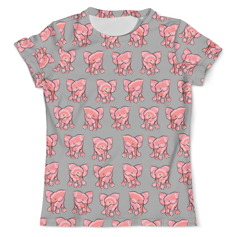 Printio Футболка с полной запечаткой (мужская) Розовые слоники printio футболка с полной запечаткой женская розовые слоники