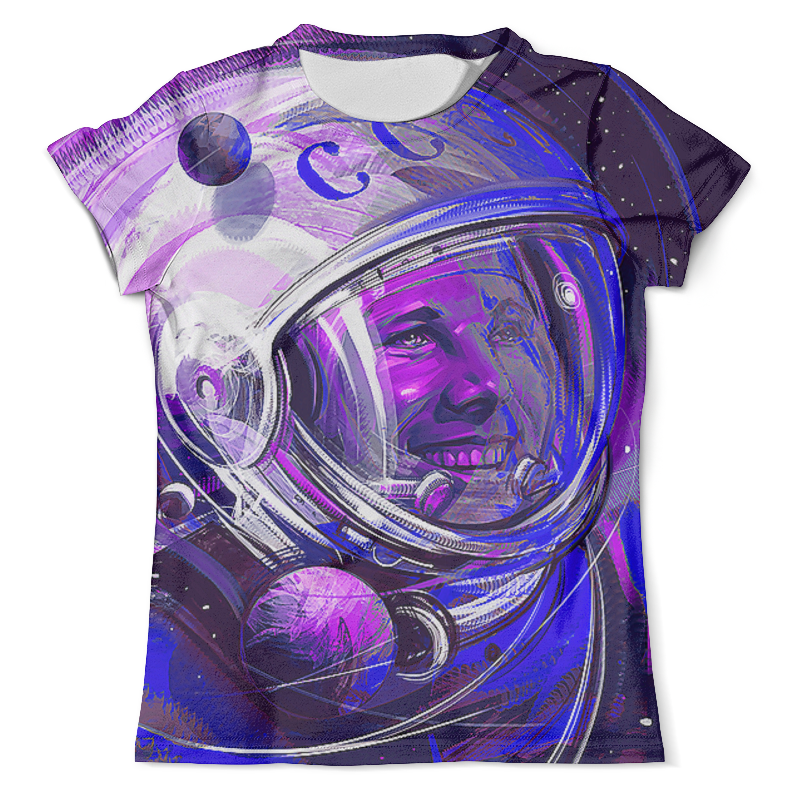 Printio Футболка с полной запечаткой (мужская) Gagarin printio футболка с полной запечаткой мужская gagarin