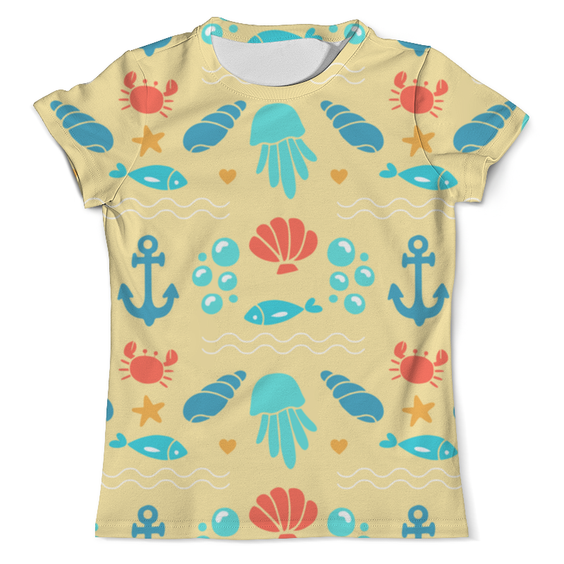 Printio Футболка с полной запечаткой (мужская) Обитатели моря printio футболка с полной запечаткой мужская обитатели моря
