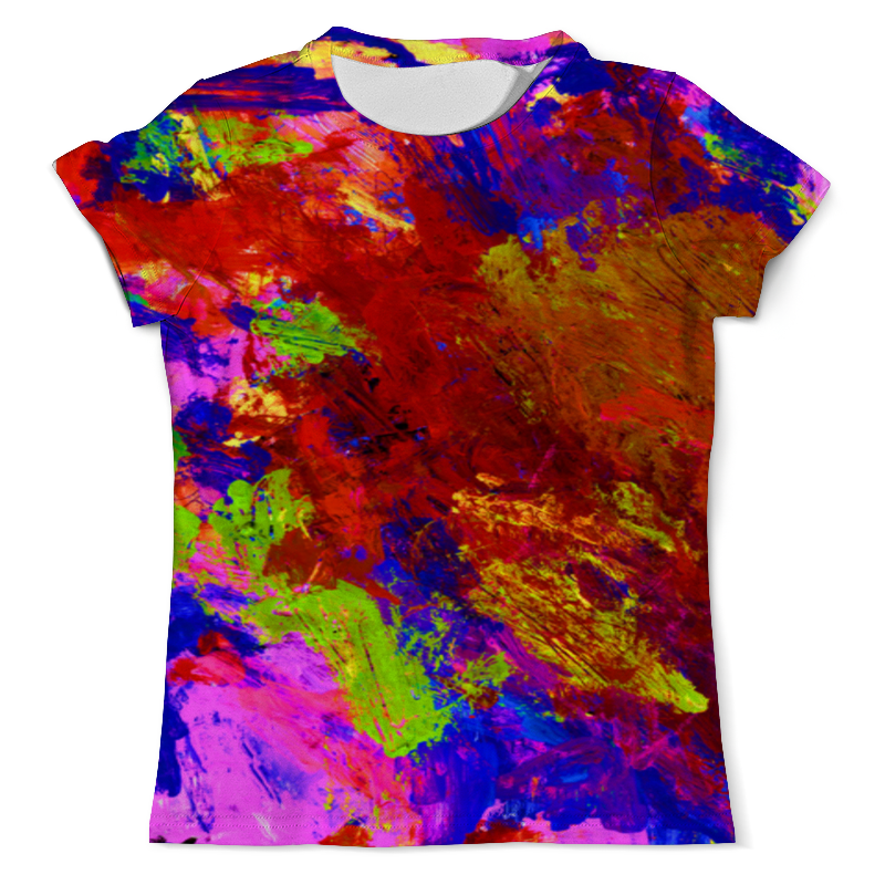 printio футболка с полной запечаткой мужская застывшие яркие краски Printio Футболка с полной запечаткой (мужская) Рисунок дочки
