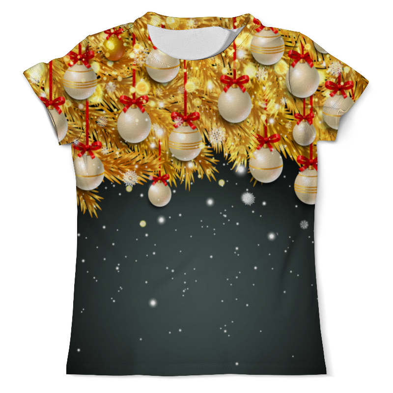 Printio Футболка с полной запечаткой (мужская) Новогодние украшения printio футболка с полной запечаткой женская новогодние украшения