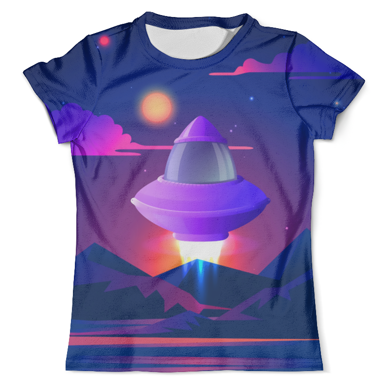Printio Футболка с полной запечаткой (мужская) Космический корабль printio футболка с полной запечаткой для девочек космический корабль