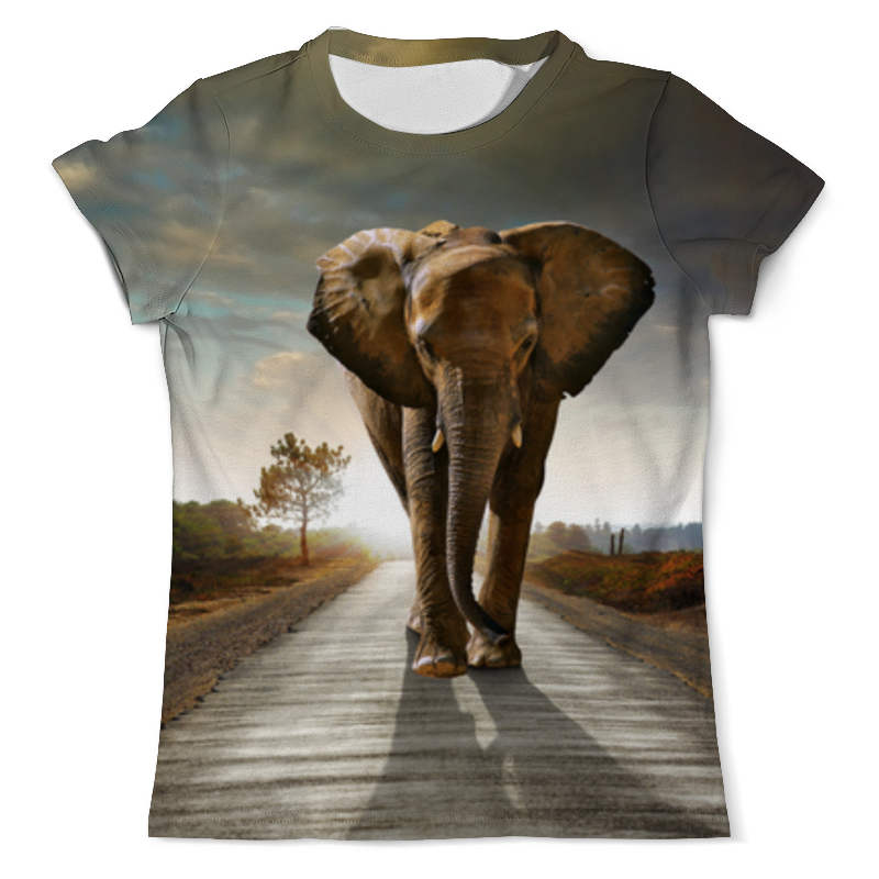 Printio Футболка с полной запечаткой (мужская) Саванный слон printio футболка с полной запечаткой женская слон